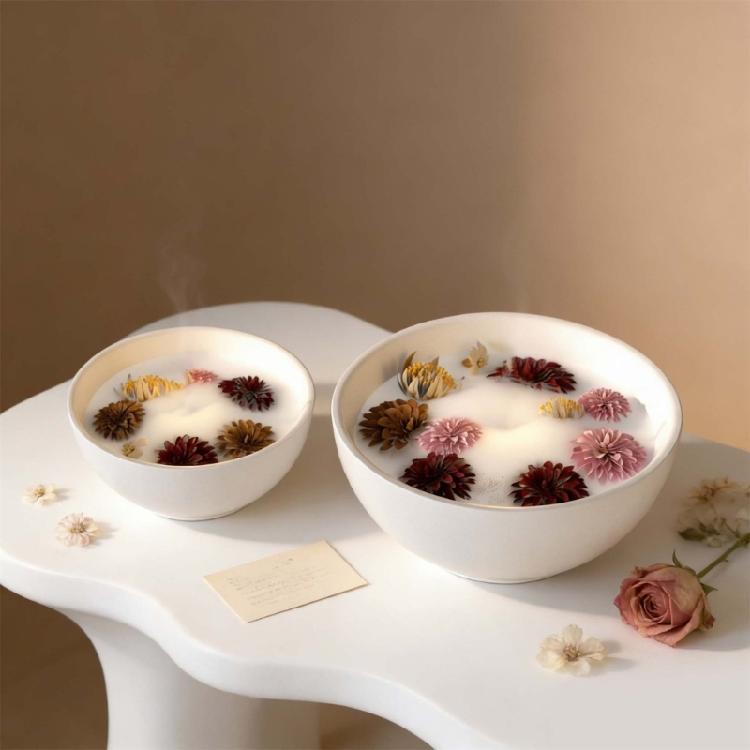 Round Bowl Silicone Molds Easy Demold For Making Candle Container Storage Bowl Flowerpot Home Decoration Resin Casting