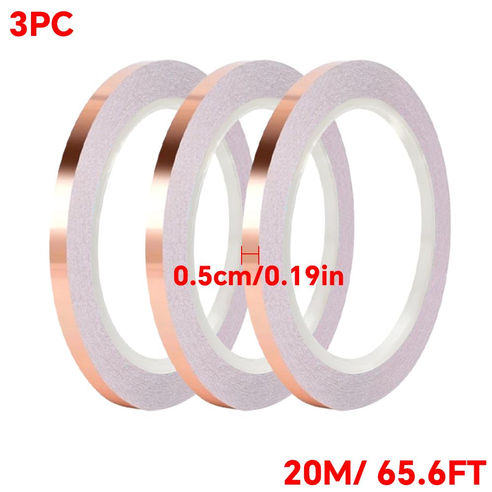 Double-sided conductive copper foil tape, snail colored glass conductive tape, DIY circuit and electrical repair tape
