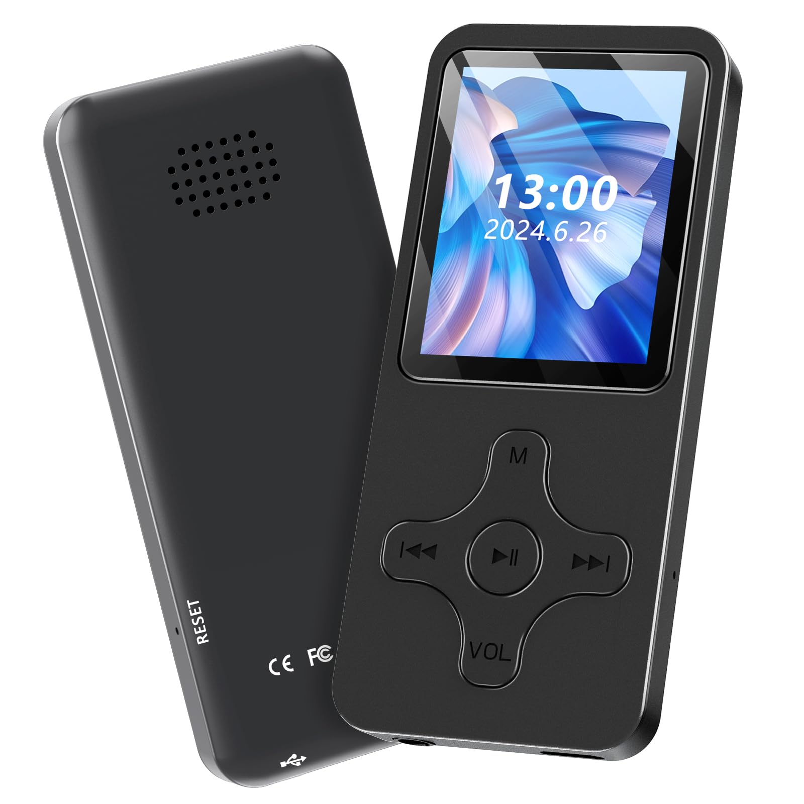 

MP3 Bluetooth 64GB Large Expandable HIFI Sound Comes with MP3 Easy to Comes with FM Suitable for Japanese Instruction Manual Included Player, 5.0,