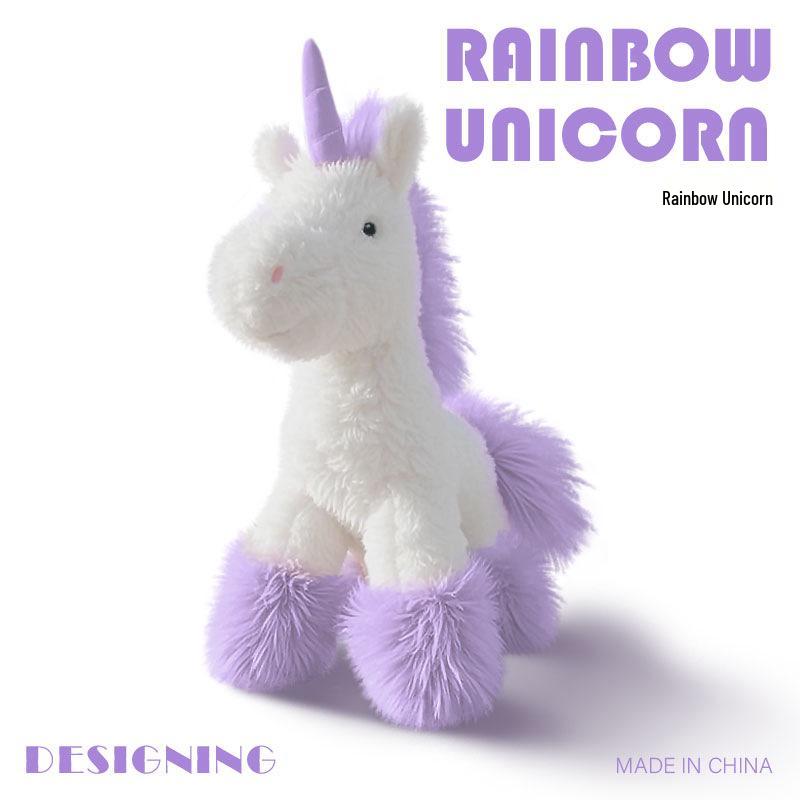 Rainbow Unicorn Plush Toy Pendant - Children's Comfort Doll Gift