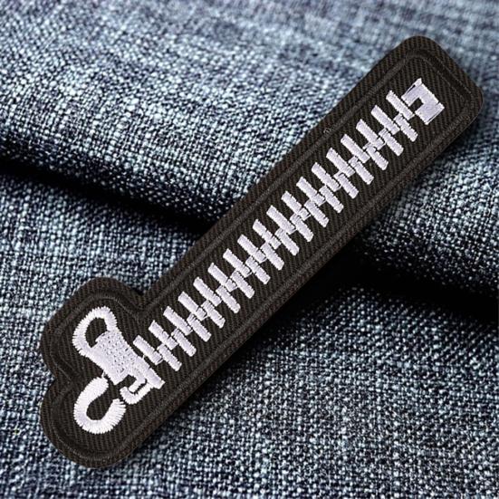 Aplicație DIY Decorațiune cu Fermoar Insignă Cusută pentru Îmbrăcăminte Accesorii Haine Petice
