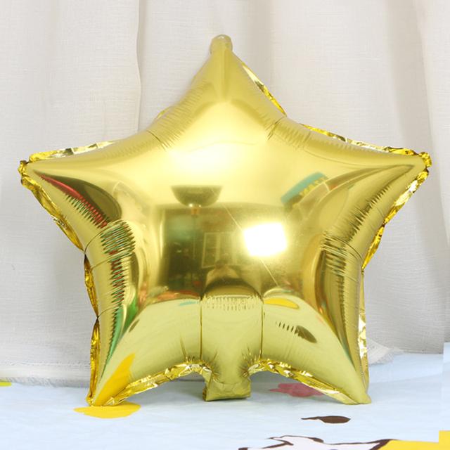6 STK 10/18 tommer femspissede stjerne aluminiumsfolieballonger Rose gullballong Barn Voksen Bursdagsfest Bryllupsdekor