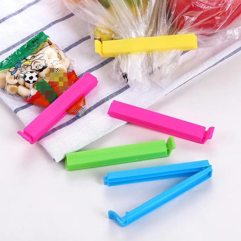 "10/20 Pack Reusable Food Bag Clips - Airtight Kitchen Storage Sealer Clamps for Snacks, Chips & Groceries"