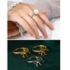 Women Opening Blank Rings Base Bracket Tray DIY Setting Jewelry Findings Making