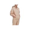 adidas Originals Trefoil Logo Print Drawstring Hooded Long Sleeve Sweatshirt Women Sweatshirt Khaki HJ7859