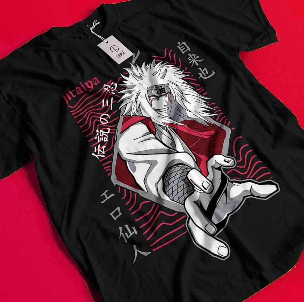 

Jiraya T-Shirt Naruto Tshirt Tsunade Shirt Madara Kakashi Itachi Pain Minato Tee AA254 S