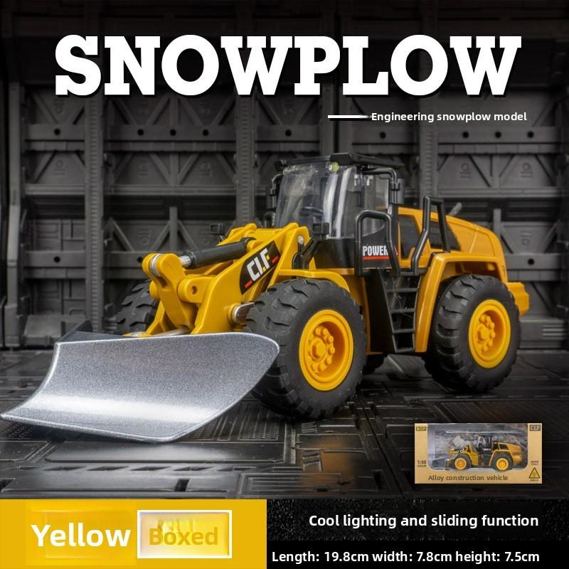 Engineering Vehicle Bulldozer Model With Flashing Lights For Collectors Kids And