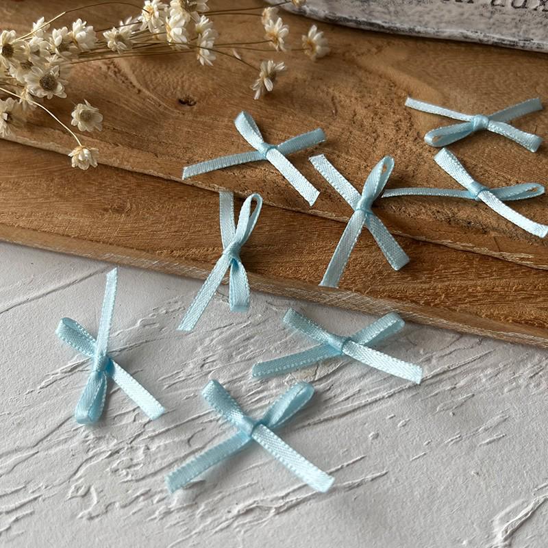 2.5cm Wide Handmade Ribbon Bow Knot for DIY Clothing & Hair Accessories, Card Holders, and Decorations
