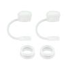 Bouchons de paille polyvalents Bouchons de paille en silicone Ensemble Bouchons anti-poussière pour boire Joints de tasse en paille en silicone pour nourrissons, enfants et adultes