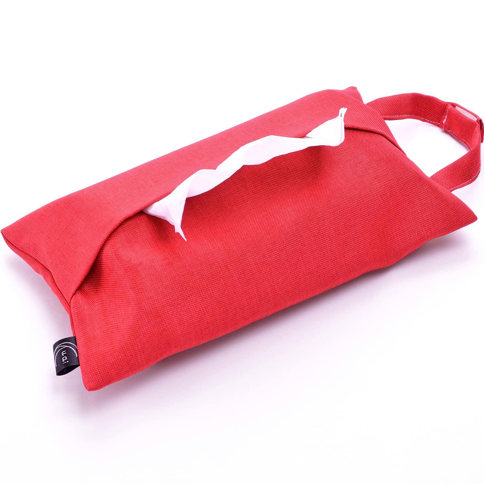 Kuai Car Tissue Case, Tissue Holder, Tissue Cover, Water Repellent, 31.5×19cm красный
