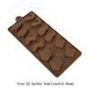 3D Christmas Chocolate Mold Snowman Socks Christmas Trees Silicone Cake Mould Candy Cookies DIY Make Chocolate Candy Tool