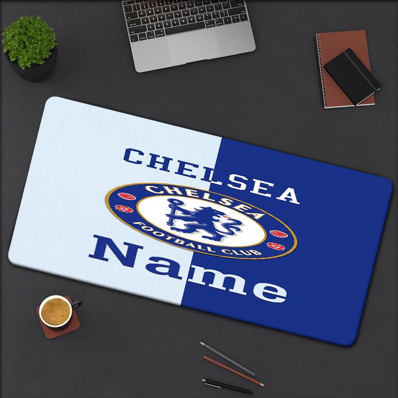 Custom Name Chelsea Football Club Theme Mouse Pad Non Slip Rubber Base Multifunctional Office Home Decor Perfect For Workspace Personalization