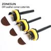 ZONESUN Kendin Yap Deri Köşe Kesici Kitleri Manuel Kemer Yuvarlak Kesim Zımba Kemer Yuvarlak Şekil Aletleri Köşe Yarıçapı 5/10/20mm Deri Yuvarlatma