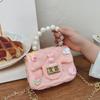 Baby Girl's Bag Bead Handle Shoulder Bag Children's Crossbody Bag Kids Bag With Self-Adhesive Patch