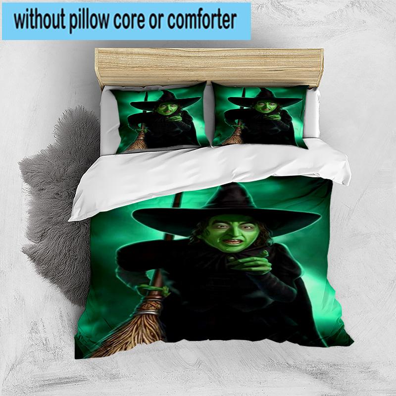 3PCS Wonderful Wizard Adventure 3pcs Bedding,Including 3PCS Duvet Cover And 2pcs Pillowcases Perfect for Christmas,Ideal for Bedroom, Dormitory