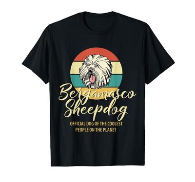 Dono Orgulhoso de Cão Pastor Bergamasco Filhote de Cão Pastor Bergamasco Camiseta de Presente de Aniversário de Cão Pastor Bergamasco, Amante