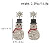Trendy Rhinestone Snowman Earrings for Christmas Parties – Colorful, Cute, and Cool Cross-Border Fashion Gift