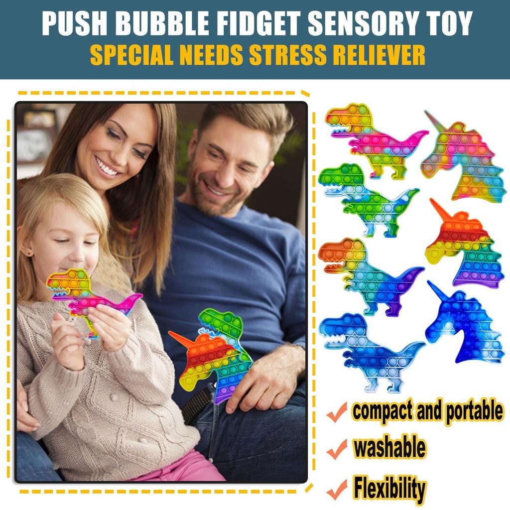 Children's Early Education Silicone Pressing Exercise Board To Decompress Toys