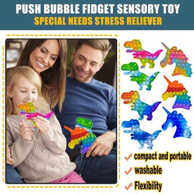 Children's Early Education Silicone Pressing Exercise Board To Decompress Toys