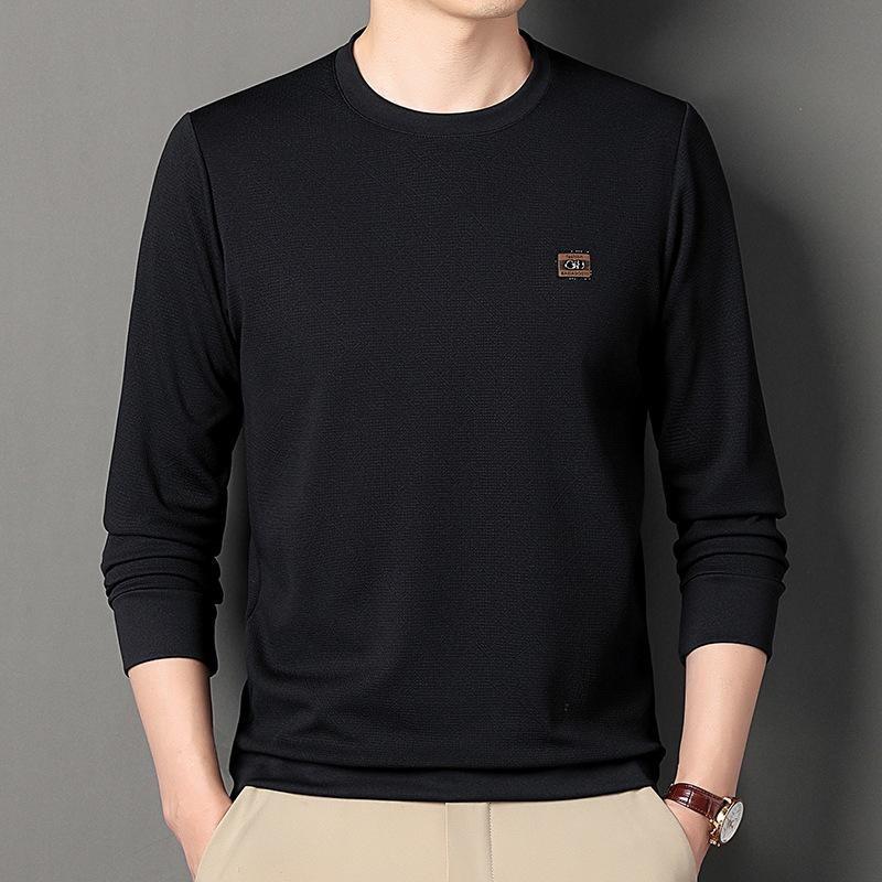 

Осенняя новинка, мужская футболка с длинным рукавом, повседневная, облегающая, облегающая, с короткими рукавами, рубашка XXXXL