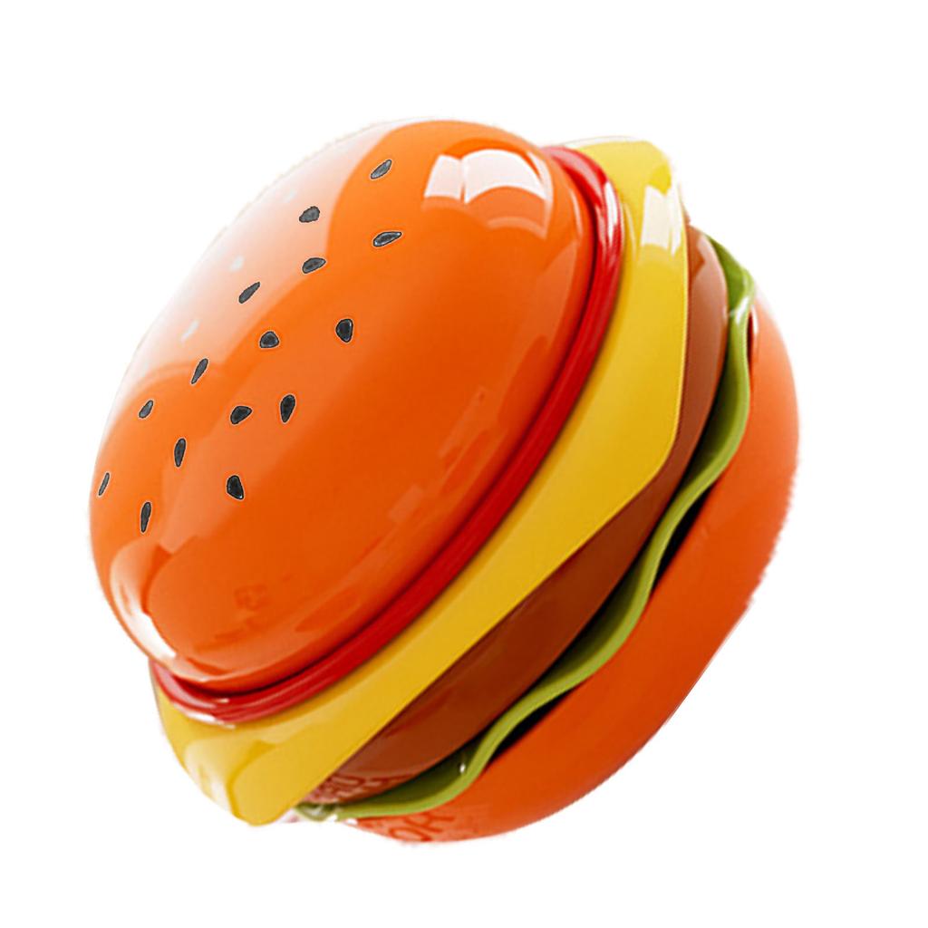 Kitchen Dipping Bowls Soy Sauce Dish Stackable Hamburger Shape Small Appetizer Plates for BBQ Party Snack Dessert