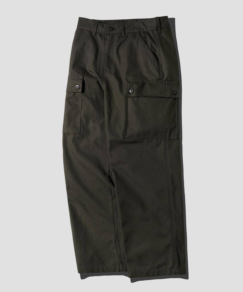 PERSTEP New Line Cargo Wide Work Pants Black Khaki Jylp4694
