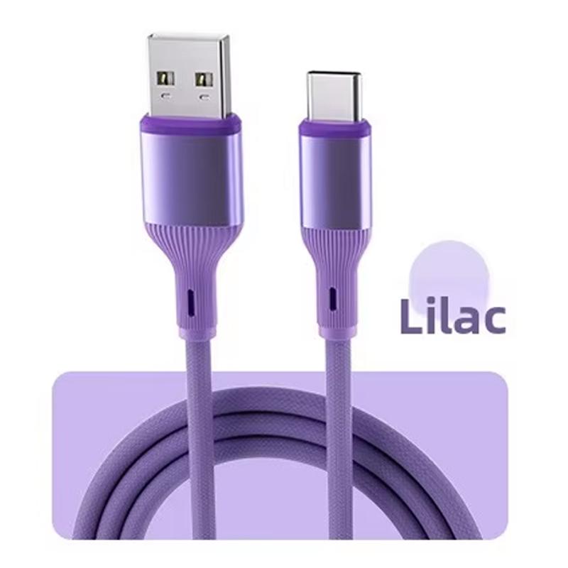 Fast Charging Data Cable USB Mobile Phone Data Cable Type-C for Car Fast Charging Data Transfer Colorful Precision Weaving