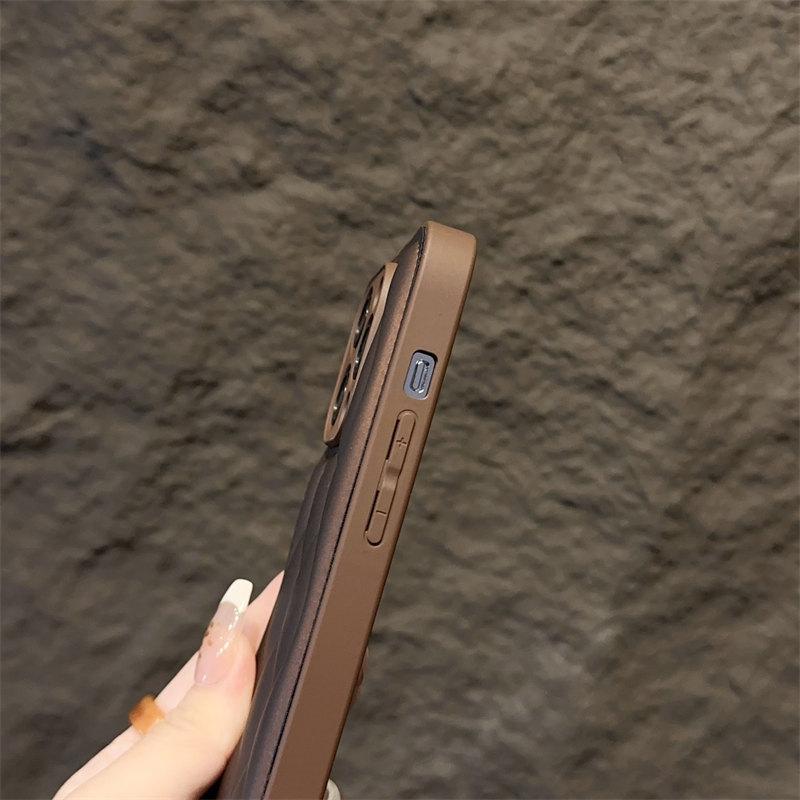 Luxury Down Ripple Case for iPhone 15 14 13 12 11 Pro Max 14 15 Plus All-inclusive Fall Protection Cover