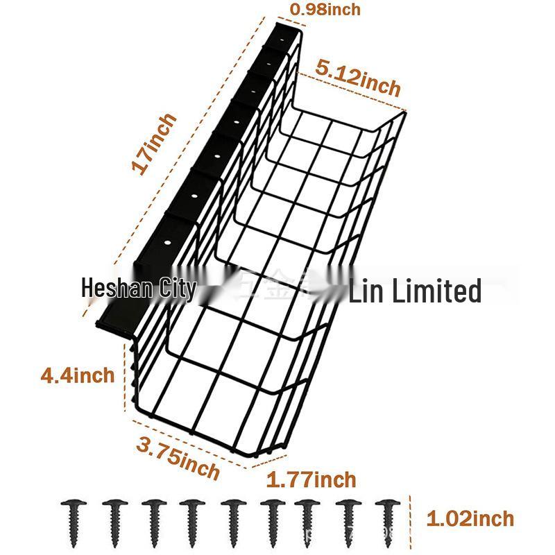 Kabelmanager für unter den Schreibtisch und Aufbewahrungsschale für Steckdosenleisten