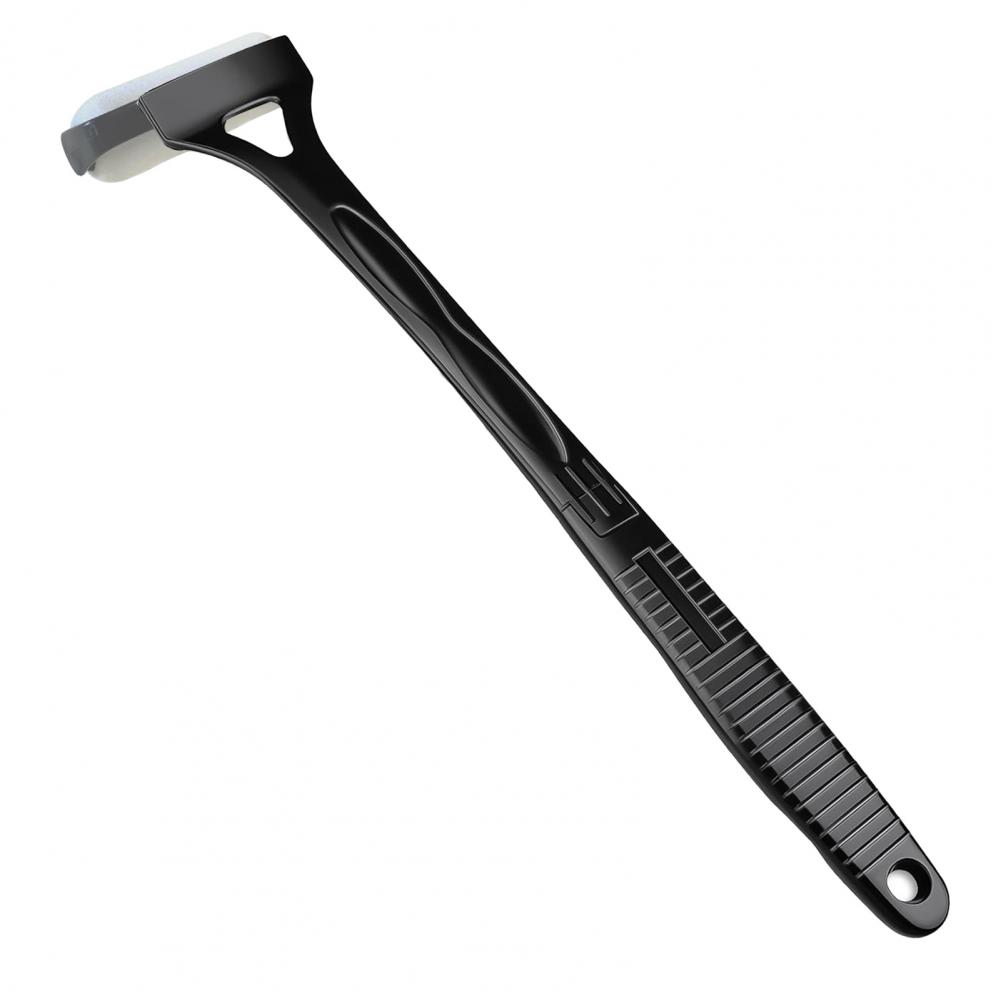 

Back Lotion Applicator Reusable Lotion Roller Long Handle Lotion Applicator with Reusable Rollers for Smooth for Easy чорний