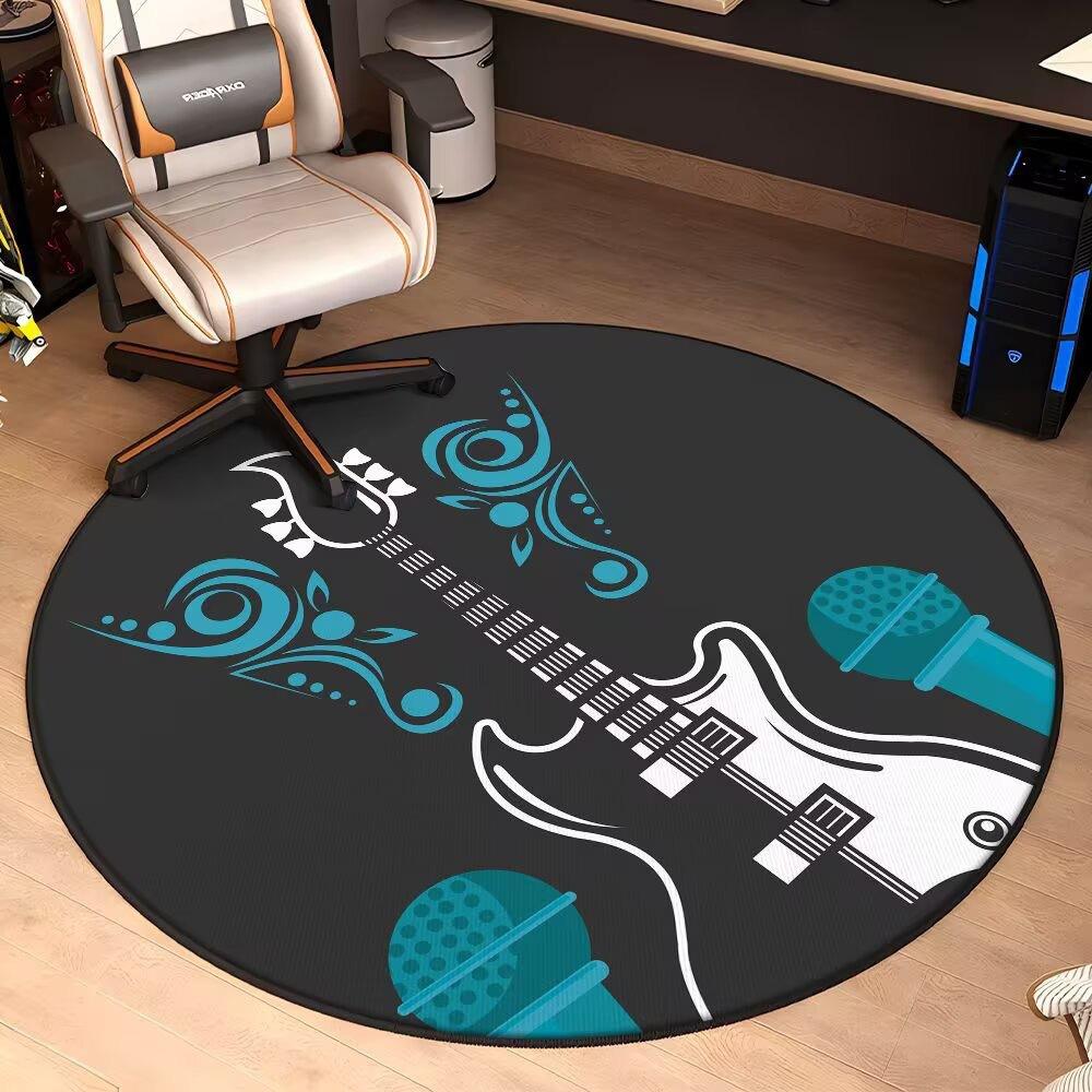 E-sports Circular Carpet Home Decor Living Room Dirt Resistant Carpet Bedrooms Study Children's Rocking Chairs Anti Slip Pads