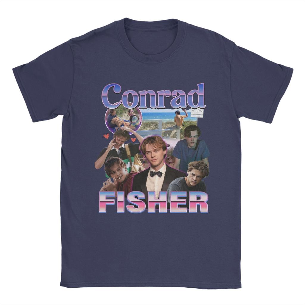 Men's Conrad Fisher The Summer I Turned Pretty Bootleg T Shirts  100% Cotton Clothing Casual Short Sleeve Crewneck Tees T-Shirt