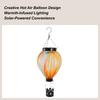 Hot Air Balloon Solar Lantern Garden Decor Lamp Waterproof Walkway Light for Homeowners Garden Holiday Decorators Landscape