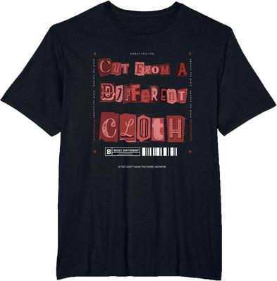 Maroon Burgundy Cut from A Different Cloth Maroon Graphic T-Shirt