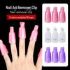 Nail Polish Remover Clips – 10-Piece Set with Cotton Pads for UV Gel and Nail Art Removal