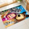 Masha Bear Adventure Carpet For Playroom Bedroom Living Room Sofa Home Decorkids Game Area Rug Nonslip Floor Mat