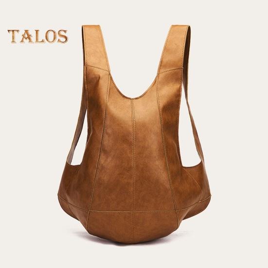 Plecak ze sztucznej skóry, wodoodporny, retro, jednolity kolor, szerokie paski na ramiona, kształt kamizelki, duża pojemność, torba redukująca obciążenie, do szkoły, pracy, podróży