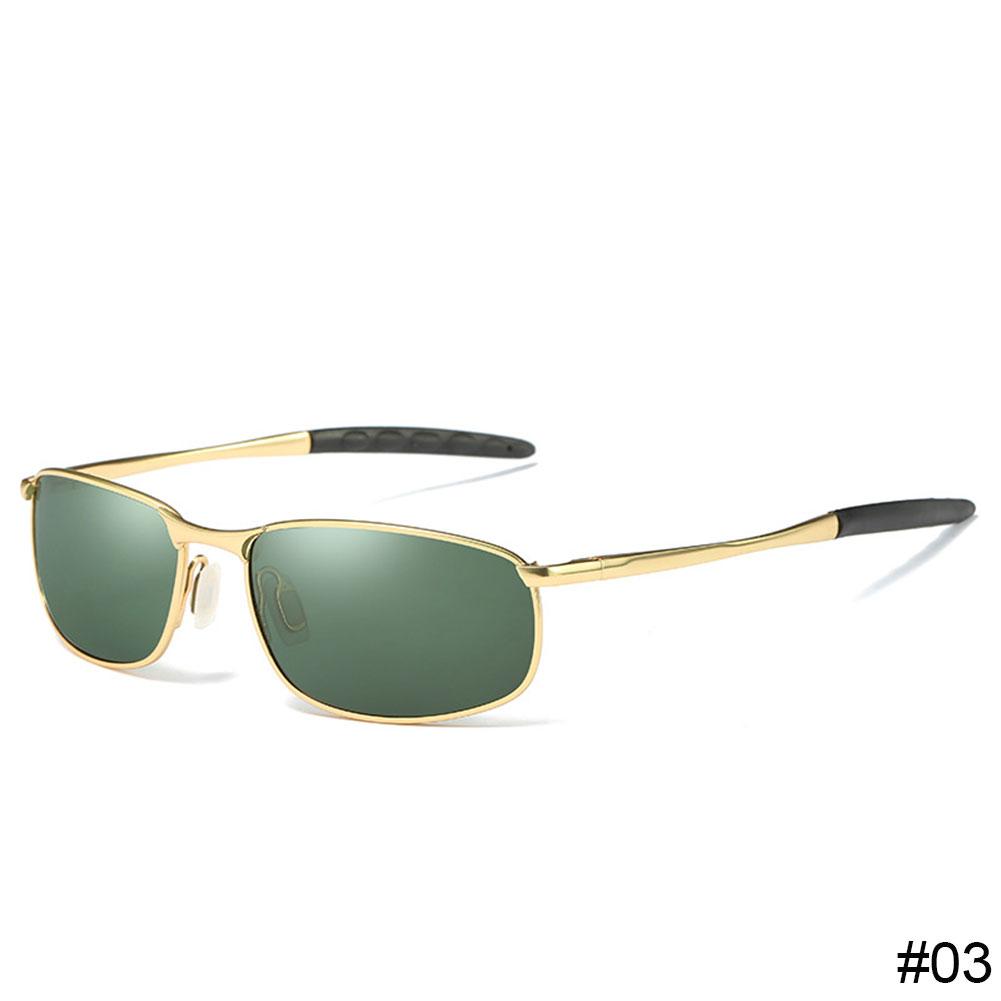 Men Metallic Polarized Metal Sunglasses Male Square Frame Classic Driving Shades Sun glasses