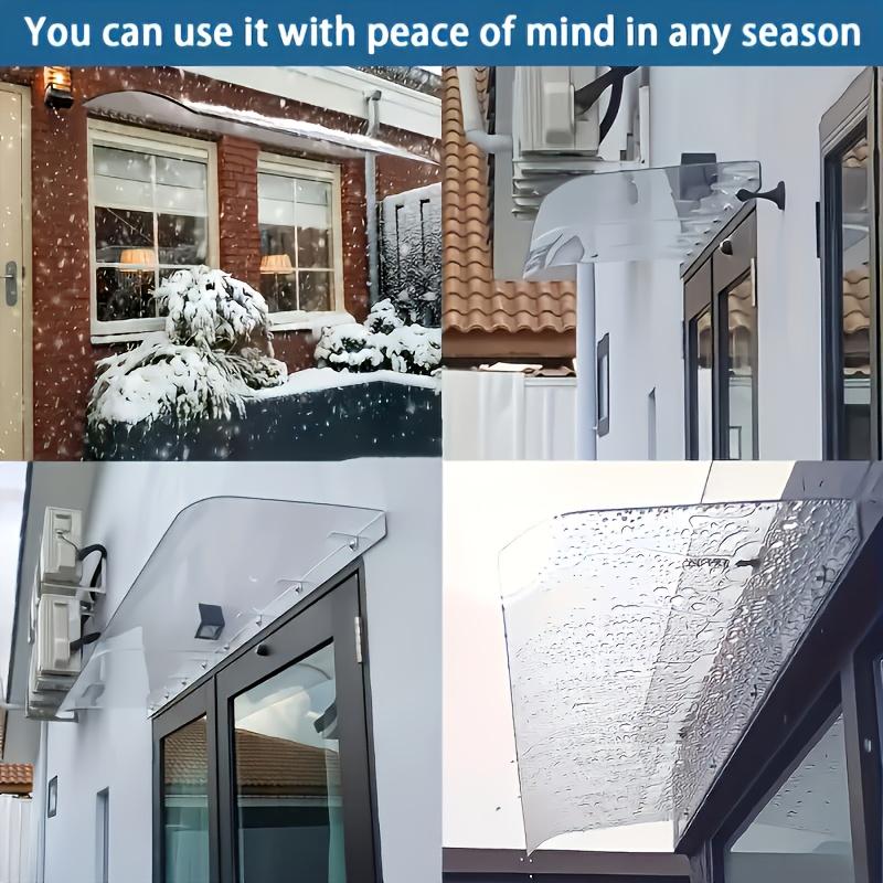 Plastic awnings and door canopies, home decoration items, for gardens, courtyards and outdoor use rain cover