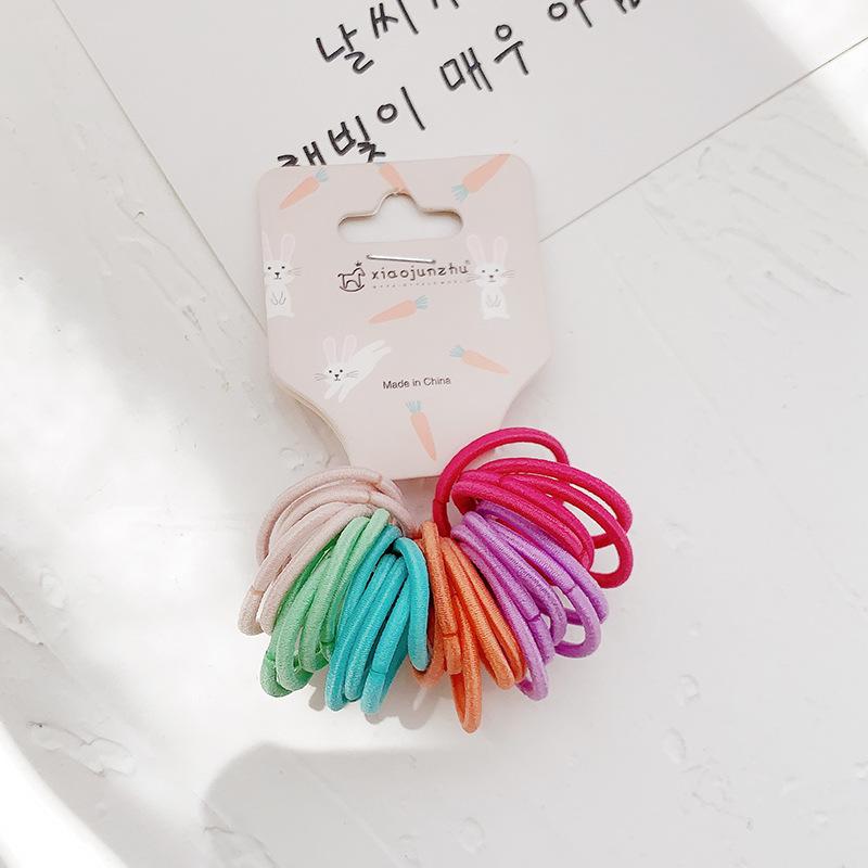 Cute Baby Rubber Bands Simple Hair Rope Set Children Accessories Girls Small Circle Elastic Hair Bands for Child