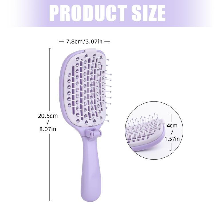 Volumizing And Smoothing Hair Comb Foldable Auto Cleaning Hollow For Highly Crown Shaping Friendly Component