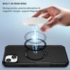 For iPhone 15 Plus Magnetic Phone Case PC+TPU Shock Absorbing Cover Compatible with Magsafe