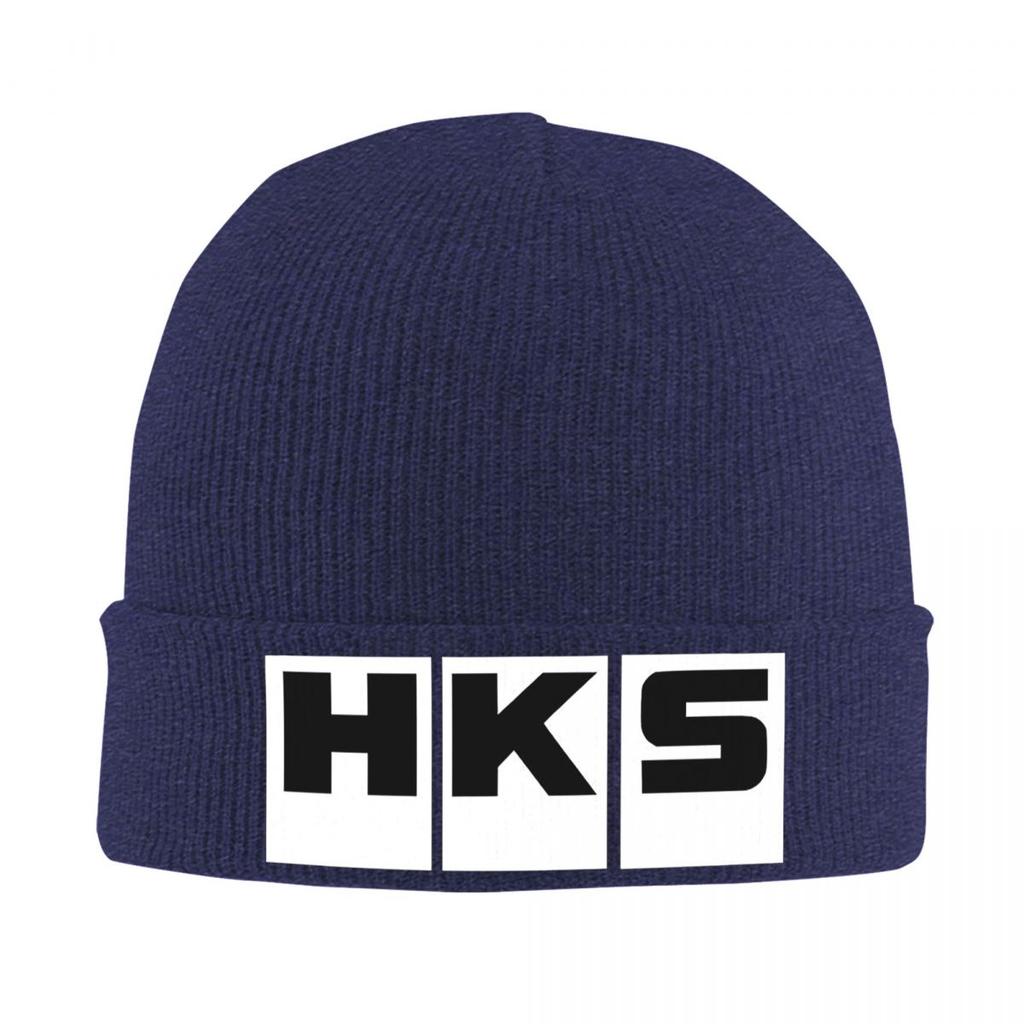 HKS Logo Auto JDM Warme Strickmütze Mode Mützenhut Herbst Winter Outdoor Beanie Hüte für Männer Frauen Erwachsene