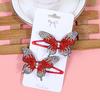 2pcs/set New Cute Princess Butterfly Hair Clips Girls Hairpins Crystal Butterfly Hair Clips Children Kids Hair Accessories