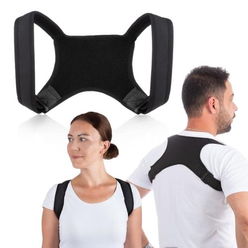 Posture Support Belt, Adjustable and Stretchy, Easy To Put On and Take Off, Unisex (Size L)