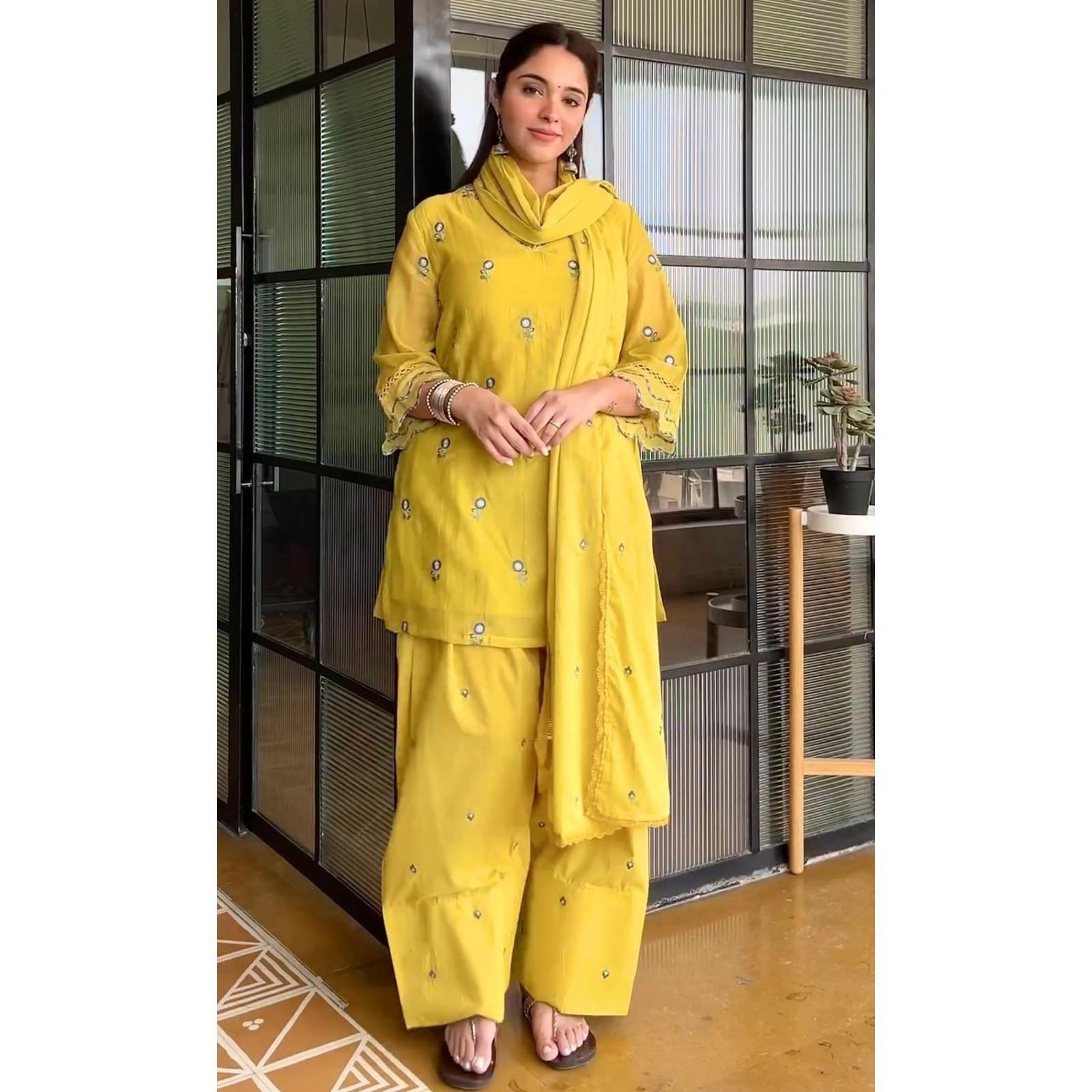 Paksiatni Bollywood Designer Farshi Palazzo Suit Indian Party Wear Salwar Kameez L-40