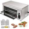 MACHINE A PAIN VEVOR 2000W Salamandre Electrique Professionnelle Toaster Hamburger Cuisine Grille Pain Toaster Pour Faire Fondre100