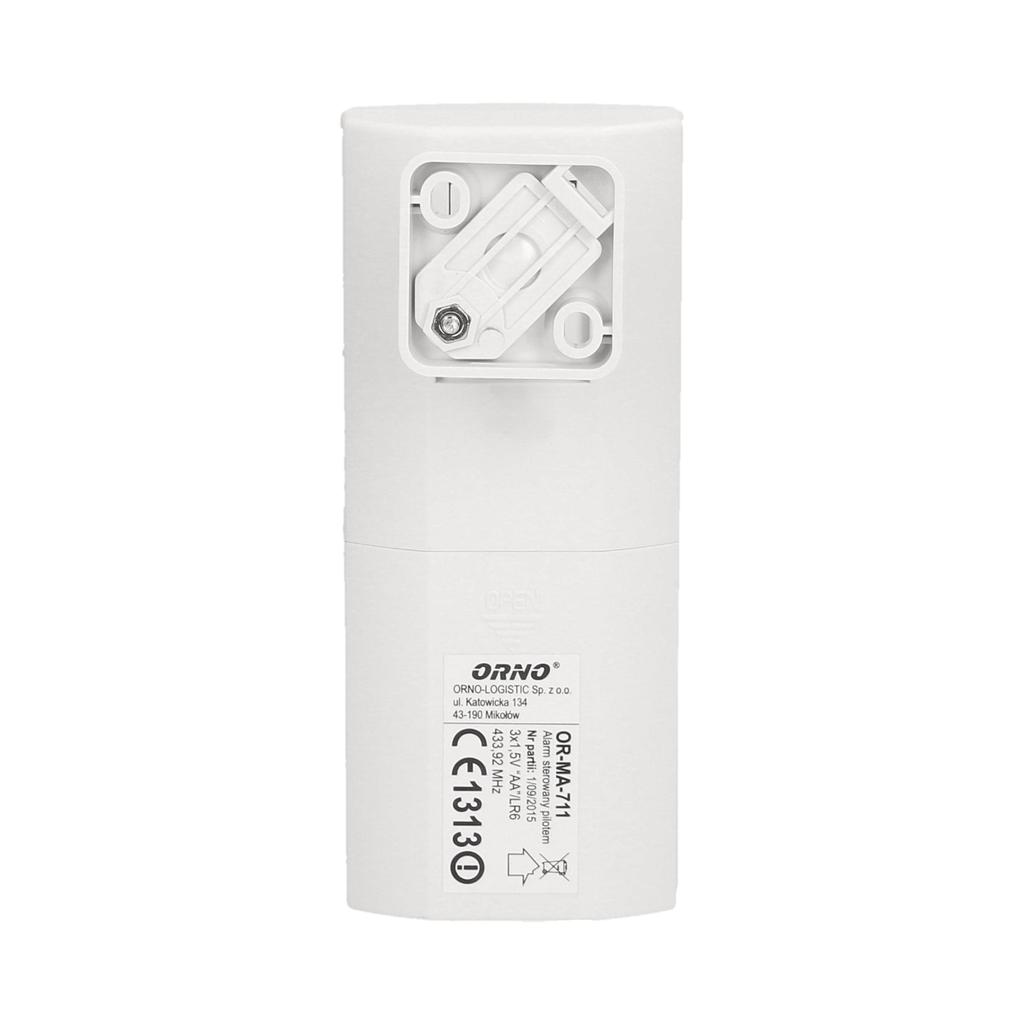 Alarm with built-in siren, remote controlled