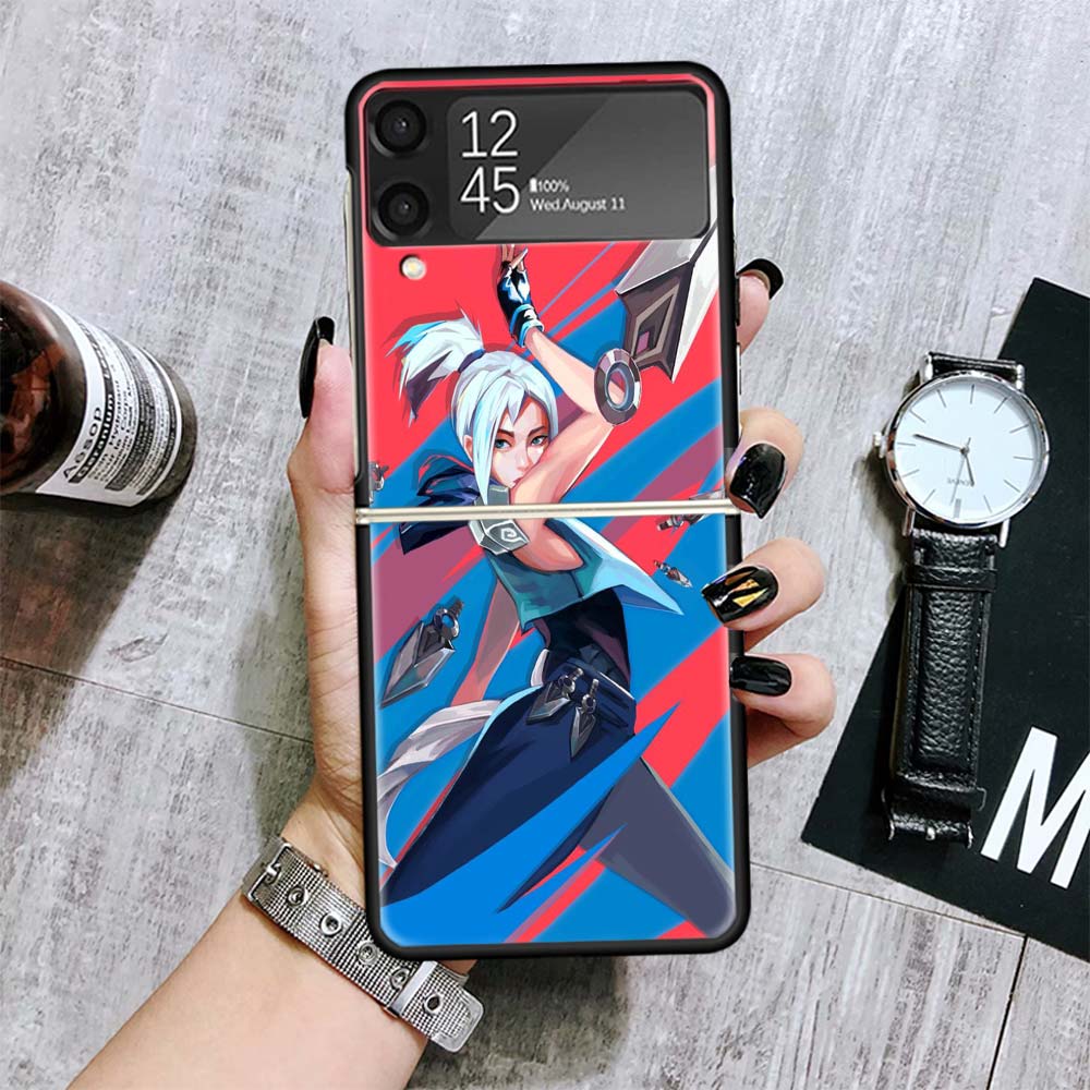 

Valorant Jett Cases For Samsung Galaxy Z Flip 4 5 6 7 3 Z Flip7 Flip6 Flip4 Flip5 Flip3 5G Hard Shockproof Fundas Cover Galaxy Z Samsung Z Flip 4