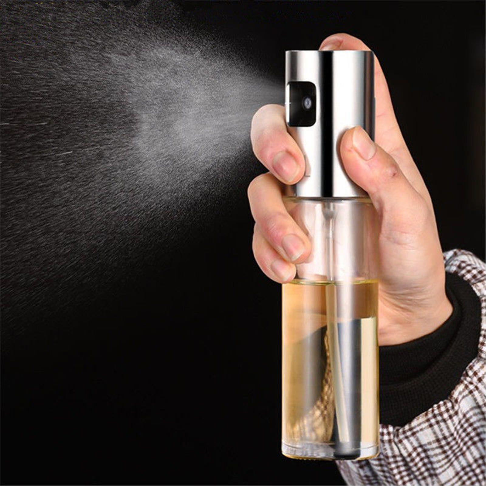 Home Kitchen Barbecue Spray Bottle  Oil Olive Oil Spray Pot Atomization Pressing Oil Pot Transparent Glass Oil Pot One Size